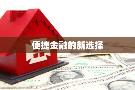 瓜州便捷金融的新选择