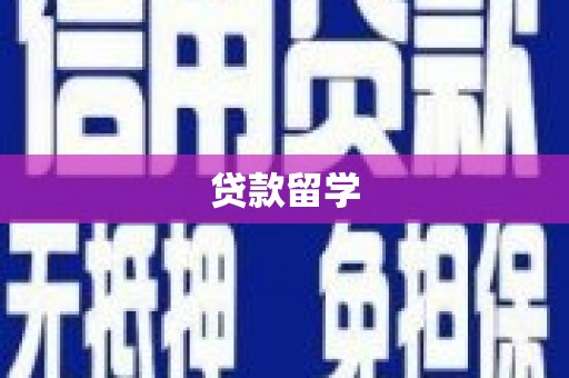 瓜州贷款留学