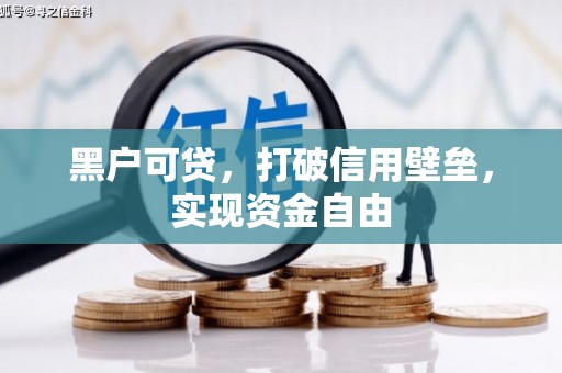 瓜州黑户可贷，打破信用壁垒，实现资金自由