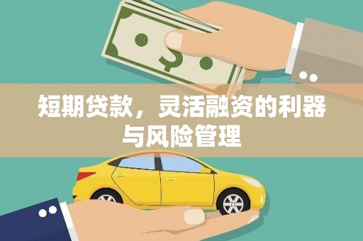瓜州短期贷款，灵活融资的利器与风险管理