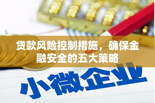 瓜州贷款风险控制措施，确保金融安全的五大策略