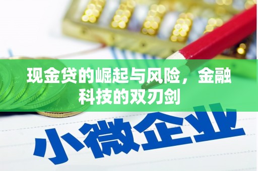 瓜州现金贷的崛起与风险，金融科技的双刃剑