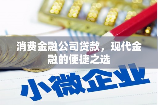 瓜州消费金融公司贷款，现代金融的便捷之选