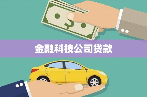 瓜州金融科技公司贷款