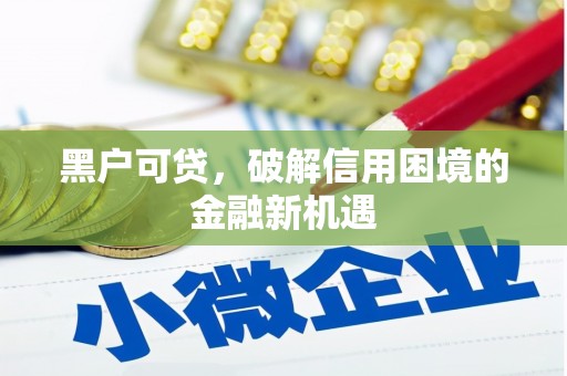 瓜州黑户可贷，破解信用困境的金融新机遇