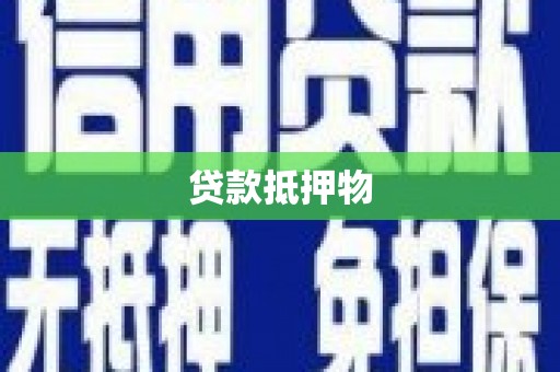 瓜州贷款抵押物