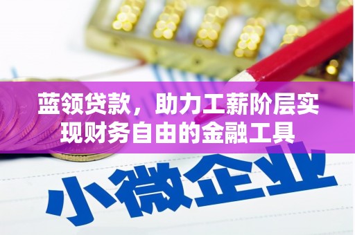 瓜州蓝领贷款，助力工薪阶层实现财务自由的金融工具