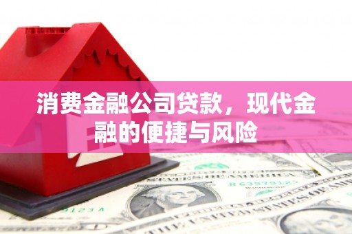 瓜州消费金融公司贷款，现代金融的便捷与风险