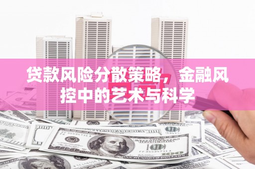 瓜州贷款风险分散策略，金融风控中的艺术与科学